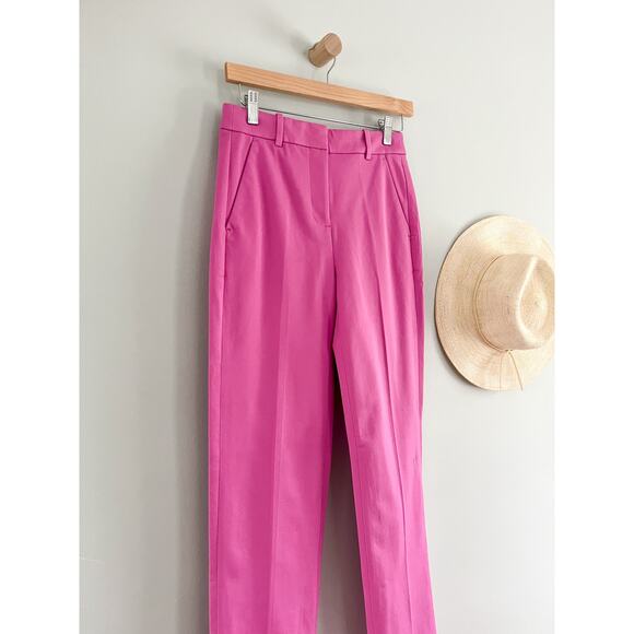 J Crew Factory | NWT | Kallie straight-leg pant | Vivid Fuchsia Pink | Sz 0T - Picture 3 of 10